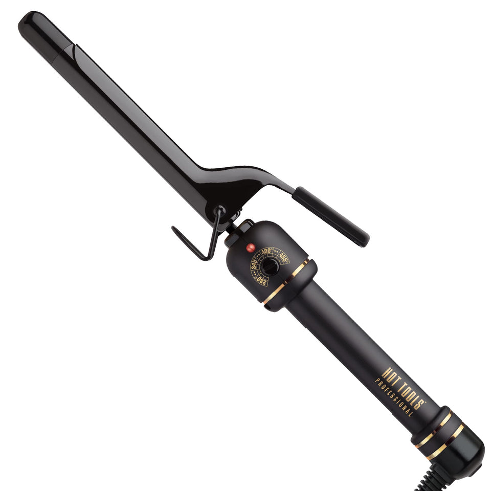 HOT TOOLS Pro Artist Black Gold Curling Iron with 3/4-inch barrel for precise beach waves.