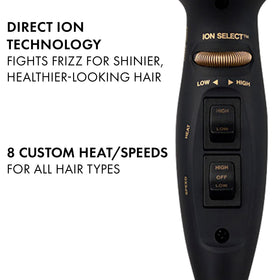 Hot Tools Pro Artist Black Gold dryer concentrator attachment close-up for precise styling.
