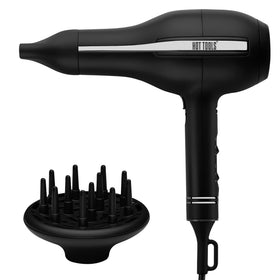 Hot Tools Pro Artist Black Gold Hair Dryer with powerful airflow for fast drying.