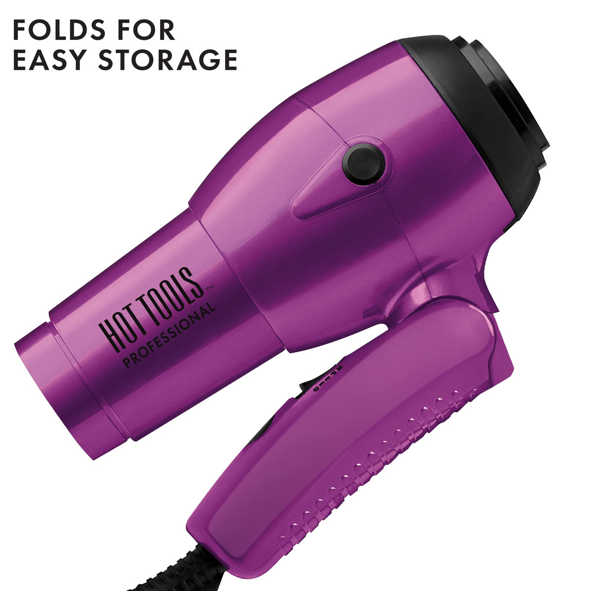 Hot Tools Pro Artist Ionic Compact Dryer with dual voltage for worldwide use.