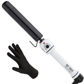 Hot Tools Pro Artist Nano Ceramic Curling Wand close-up shows the 1-1/4 inch barrel for smooth curls.