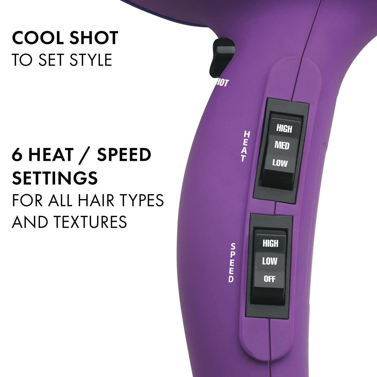 Hot Tools Pro Artist styling pik attachment for quick straightening during styling.
