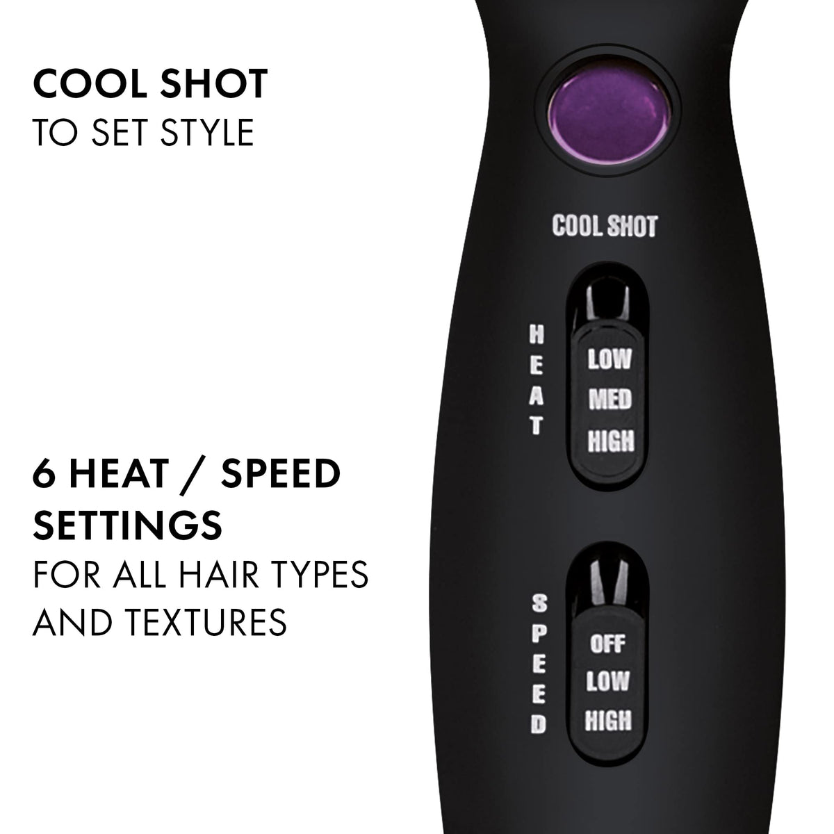 HOT TOOLS Pro Artist Tourmaline 2000 Turbo Hair Dryer with diffuser attachment