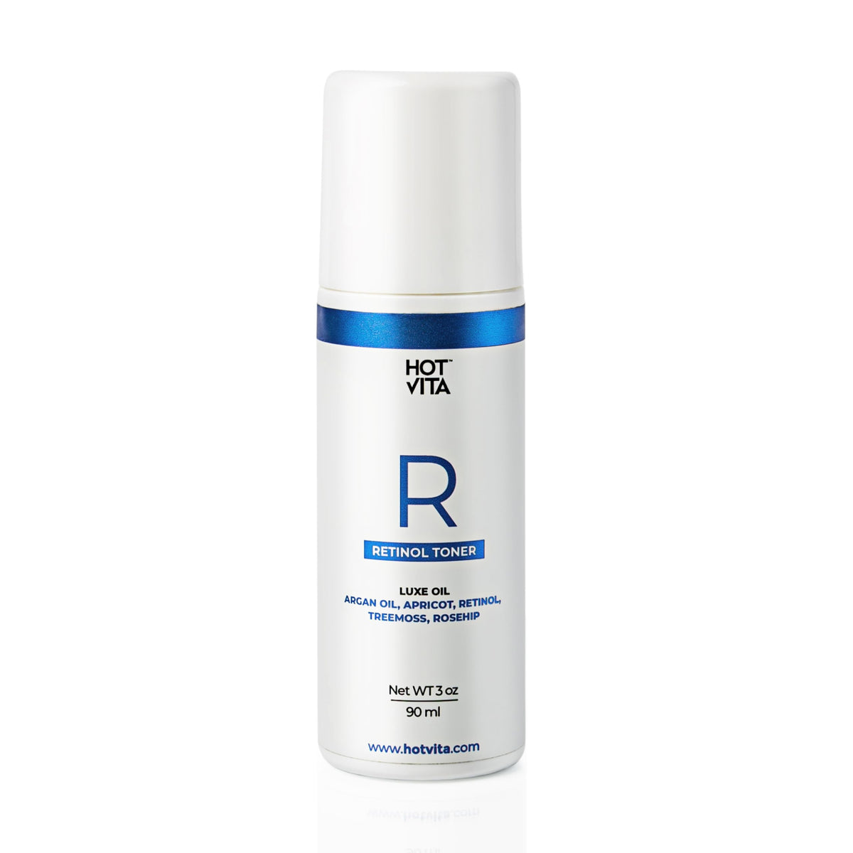 Hot Vita Retinol Toner Roll-On on belly area for smoother skin