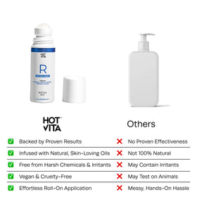 Hot Vita lightweight body oil texture illustration