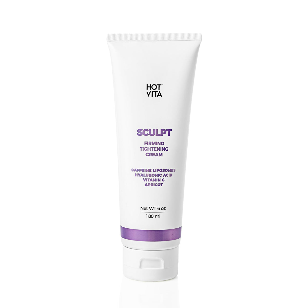 Hot Vita Sculpt Gel applied to thigh for smoother, more toned-looking skin