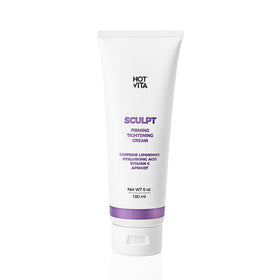 Hot Vita Sculpt Gel applied to thigh for smoother, more toned-looking skin