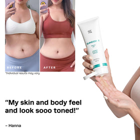 Hot Vita Slimdown massage technique to aid absorption.