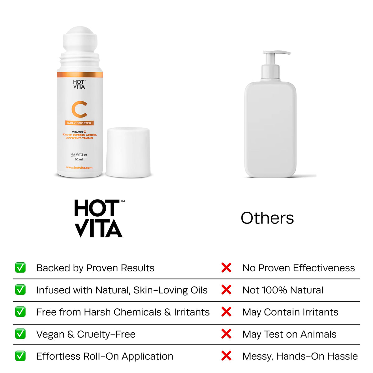 Hot Vita Vitamin C Oil silky texture and lightweight nourishment