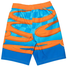 Hot Wheels 4-way stretch fabric supports active swimming and outdoor play
