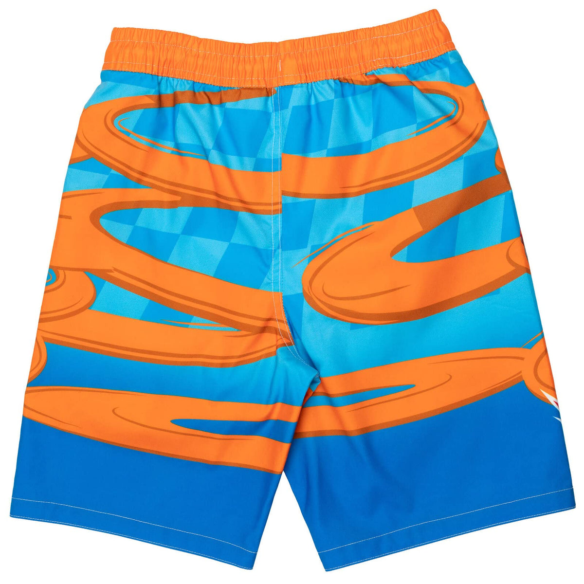 Hot Wheels mesh-lined shorts promote breathability and quick drainage after splashes.