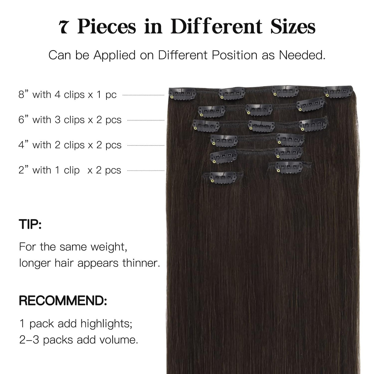 Hotbanana clip-in extensions for quick, easy styling at home.