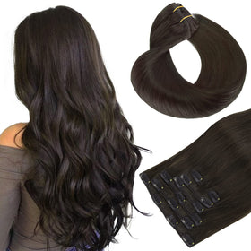 HOTBANANA clip-in package for quick styling and easy setup