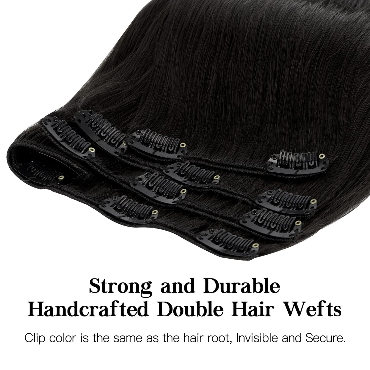 Hotbanana stainless steel clips with soft rubber protect scalp while securing extensions