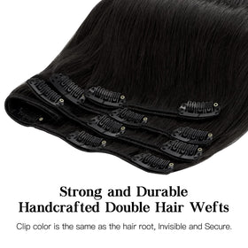 Hotbanana stainless steel clips with soft rubber protect scalp while securing extensions