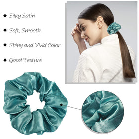 Hoteam 52-color satin hair ties collection enhances daily outfits