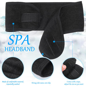 Hoteam facial headband keeps hair back and away from eyes.