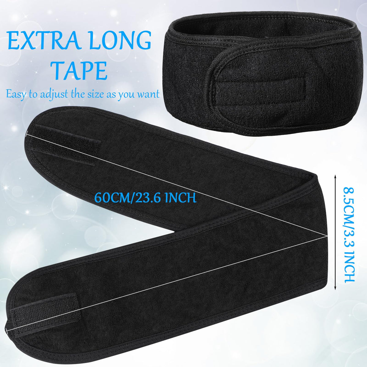 Hoteam makeup headband ideal for skincare routines and facial application.