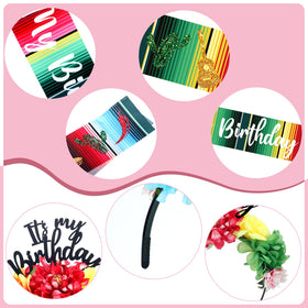 Hoteam Mexican flower crown brings colorful charm to party moments