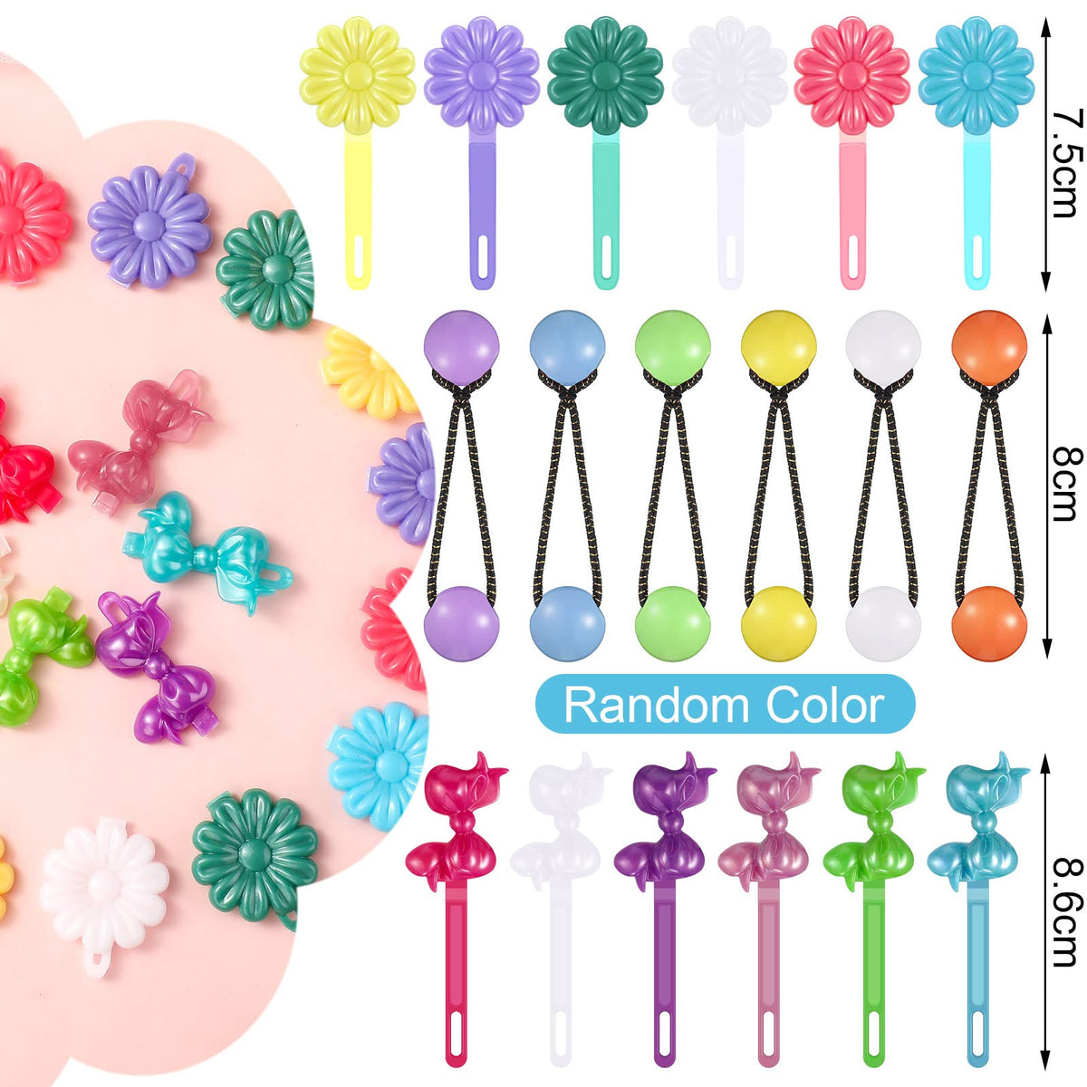 Hoteam self-hinge bow-design hair clip for easy, stylish outfits.