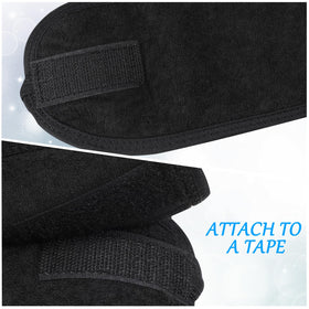 Hoteam shower headband keeps hair dry while washing.