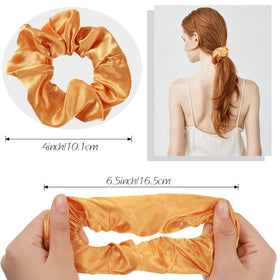 Hoteam soft satin fabric close-up showing gentle hair grip