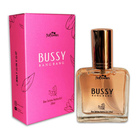 Hot Flowers Bussy Bang Bang bottle, compact travel size for discreet on-the-go freshness.