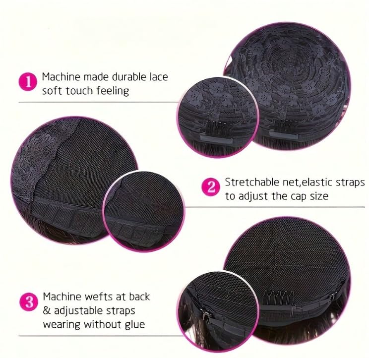 HOTKIS Pixie Cut Wig care tips image suggests simple maintenance.