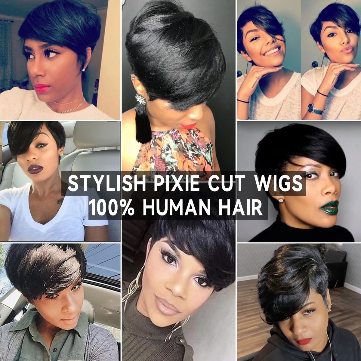 HOTKIS Pixie Cut Wig day-to-night versatility for work and events.