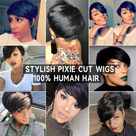 HOTKIS Pixie Cut Wig day-to-night versatility for work and events.