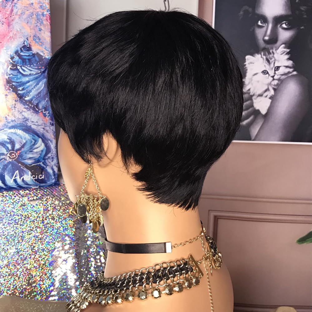 HOTKIS Pixie Cut Wig easy maintenance for busy mornings and frequent wear