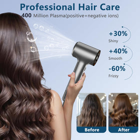 HOTLIFE hair dryer operating quietly, under 59dB