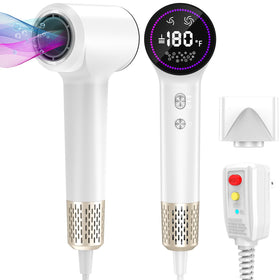 HOTLIFE Plasma Hair Dryer front view; fast drying with frizz reduction.