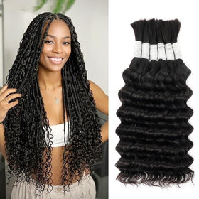 Hotlulana boho braiding hair pack with six 14 inch bundles for quick, full styles