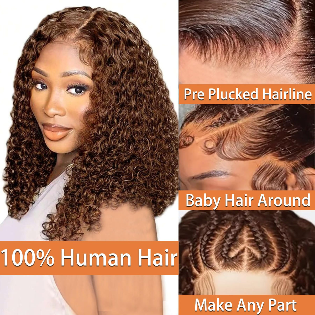 Hotnessia Chocolate brown 4color wig with rich tone and depth
