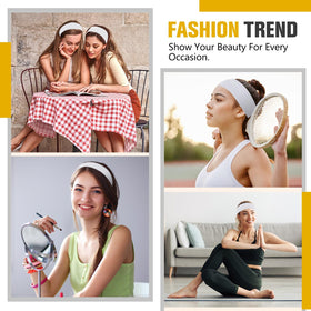Hotop classic white headbands complementing any outfit for activity