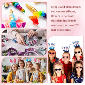 Hotop durable plastic headbands, strong yet flexible for everyday use.