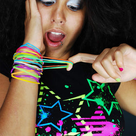 Hotop gift-ready jelly bracelets colorful set ideal for sharing
