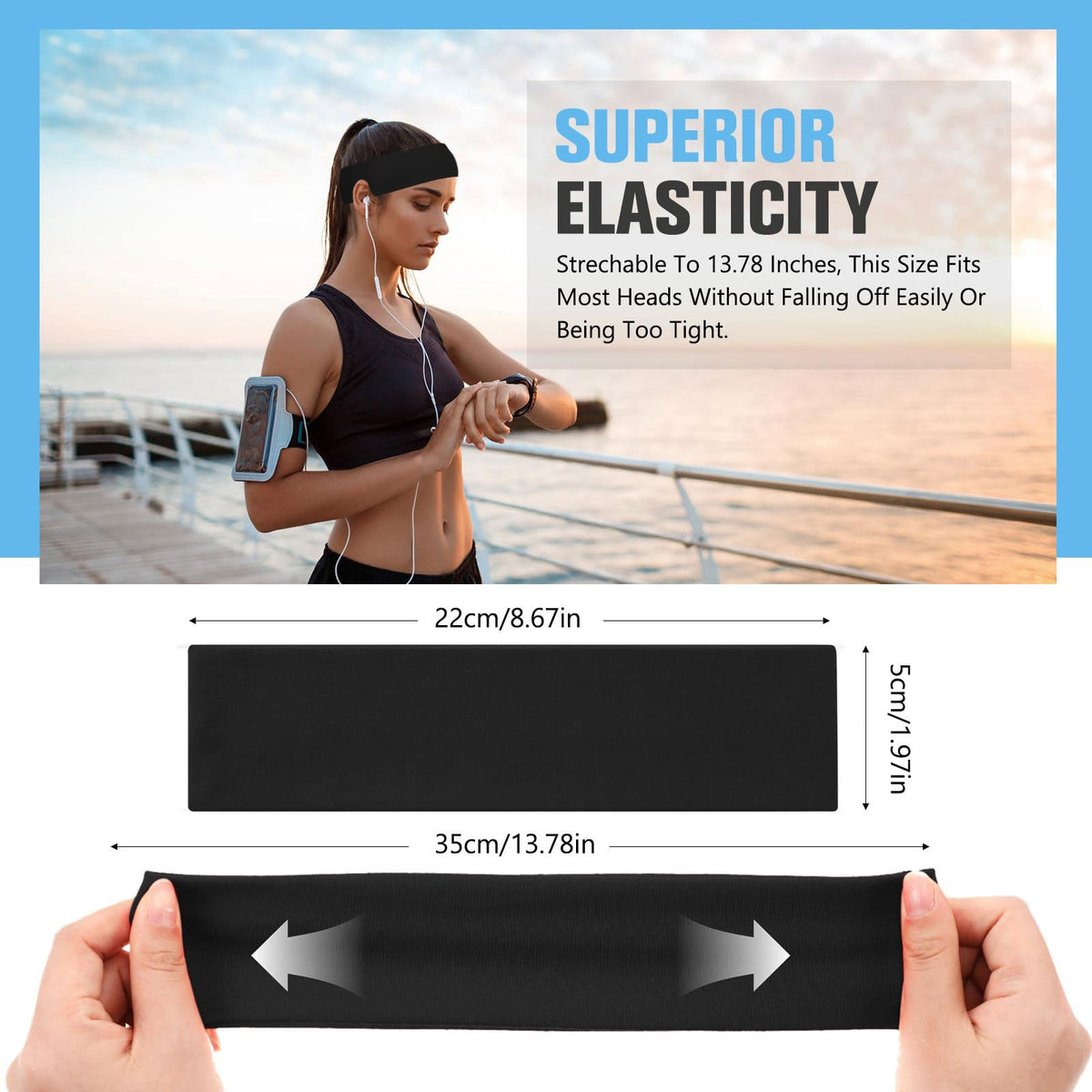 Hotop moisture-wicking yoga headbands keep you cool and dry