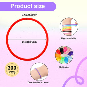 Hotop silicone jelly bracelets elastic design for comfortable daily wear