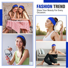 Hotop versatile classic color headbands for casual or gym looks