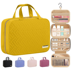 HOTOR travel toiletry bag with hanging design for easy access in any bathroom
