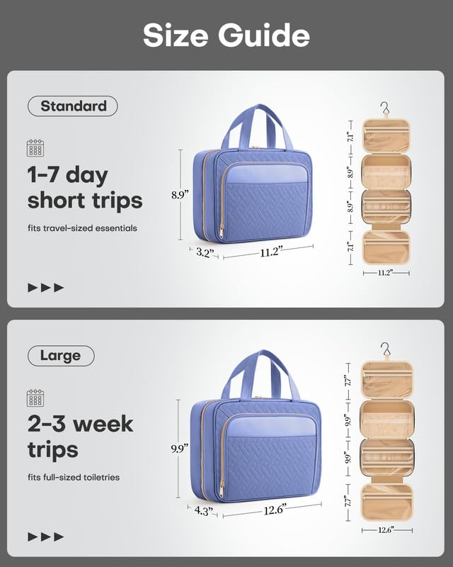 HOTOR travel toiletry bag leakproof PVC pockets protect contents in damp spaces
