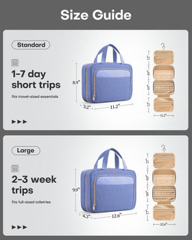 HOTOR travel toiletry bag leakproof PVC pockets protect contents in damp spaces