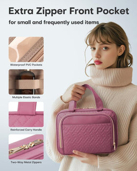 HOTOR travel toiletry bag size options help tailor for 1–7 days or longer trips.