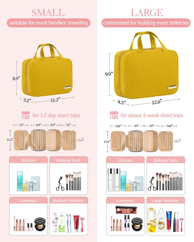 HOTOR waterproof PVC pockets separate wet items for cleaner packing