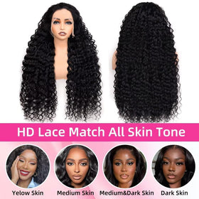 Hotsea true-to-length 200% density curly wig delivers full, balanced volume.