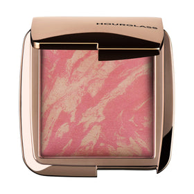 Hourglass Ambient Lighting Blush Luminous Flush swatch reveals buildable radiance for a natural glow.