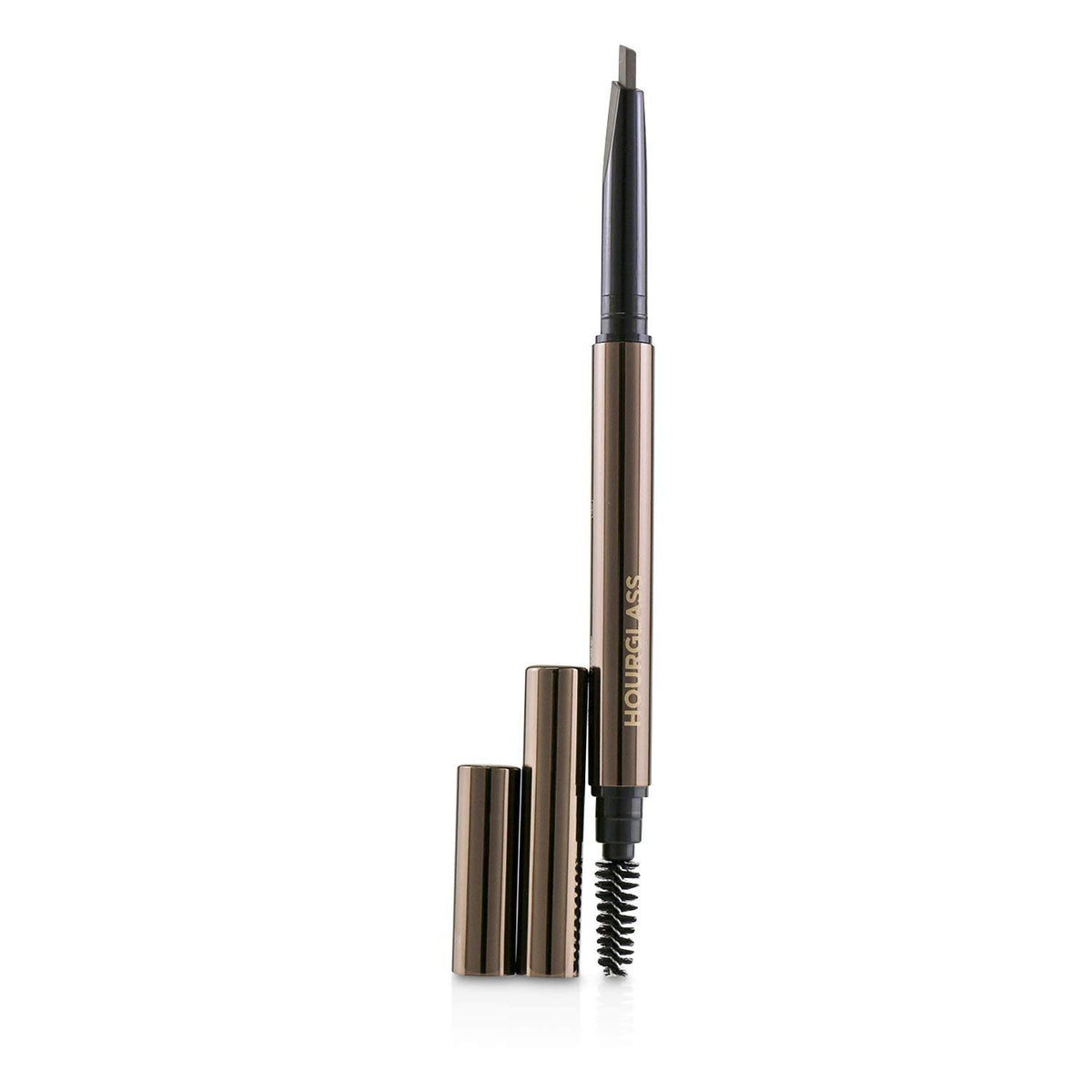 Hourglass Arch Brow Sculpting Pencil application guide for customizable intensity and control.