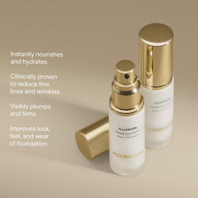 Hourglass Illusion Priming Moisturizer delivers luminous, healthy-looking skin.